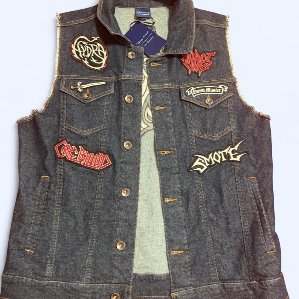 Disney Her Universe Onward Denim Vest with Patches